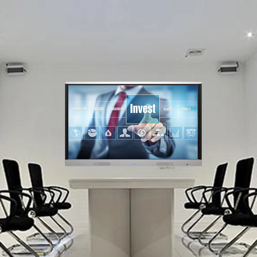 86 Inch 4K 2K Ultra HD Screen Smart Board Interactive Touch White Board For Video Conference Projector