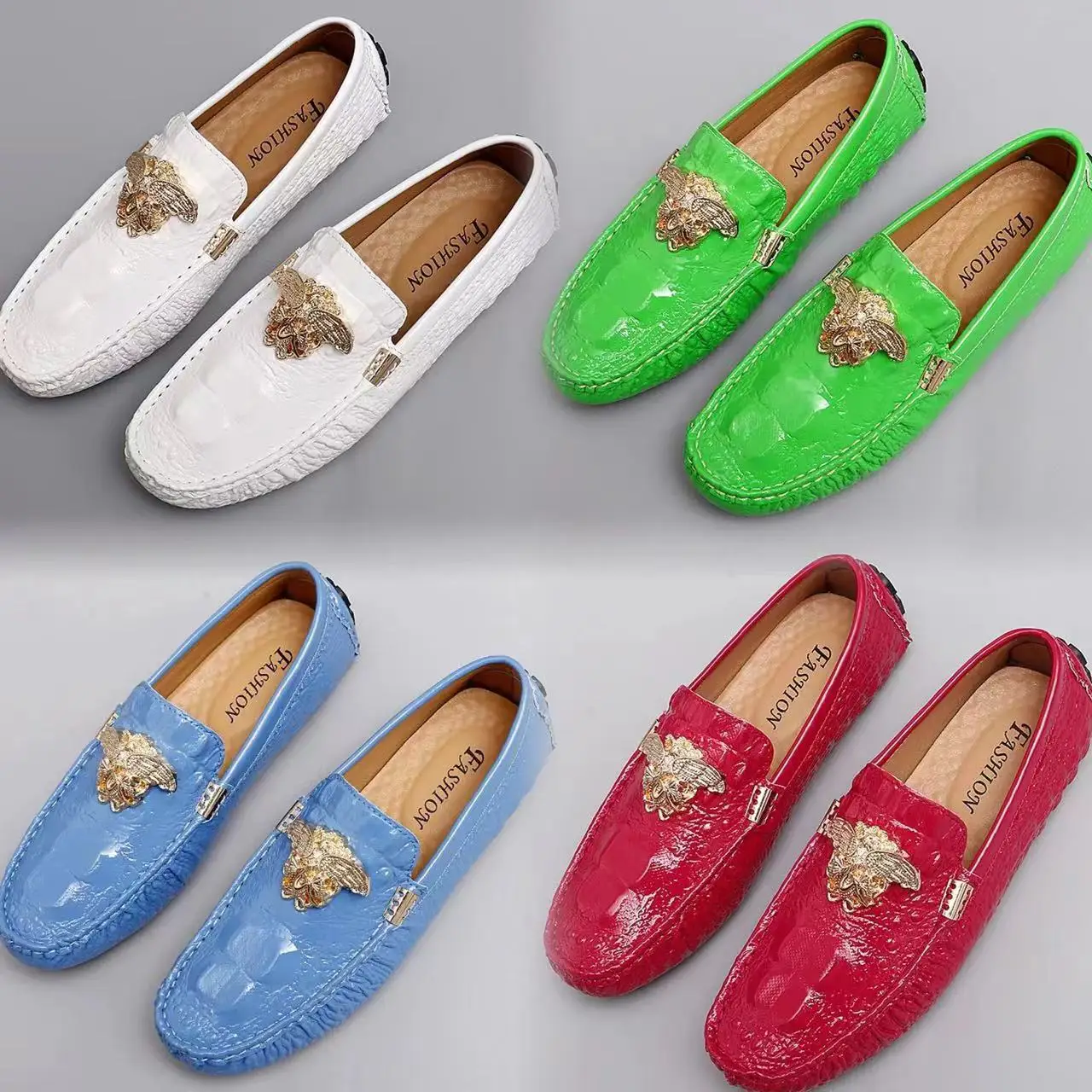 2024 New Fashion Monk Strap Buckle Men Leather Shoes Office Career Slip On Dress Shoes For Men