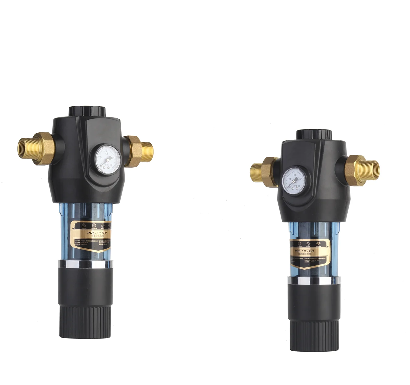 40Micron Whole House Kitchen copper Water Filter with manometer