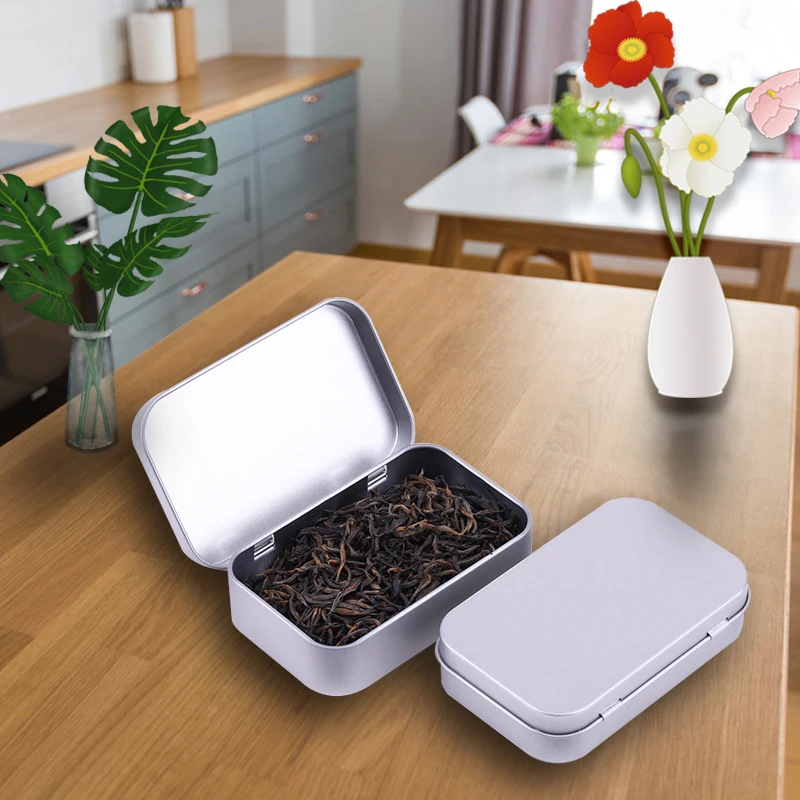 Pill Food Grade Tinplate Portable Mini Small Starburst Tins Tea Coffee Beans Metal Tin Box With Lids