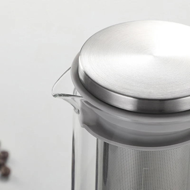 Food Grade Cold Brew Pitcher Borosilicate Glass Portable Pour Over Drip Coffee Tool Iced Cold Brew Coffee Maker