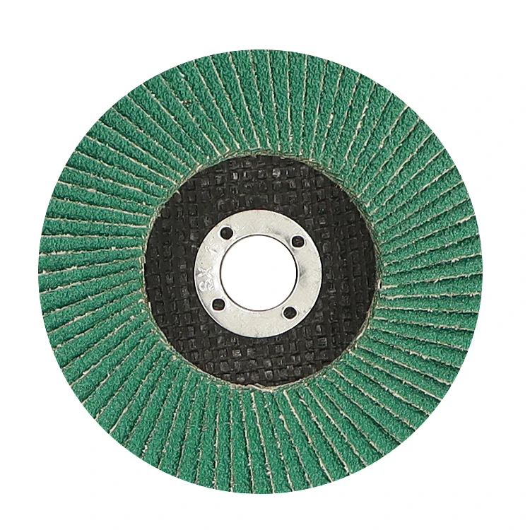 China manufacturer 100X16MM Flap Disc calcine material disco 4inch abrasive flap wheel