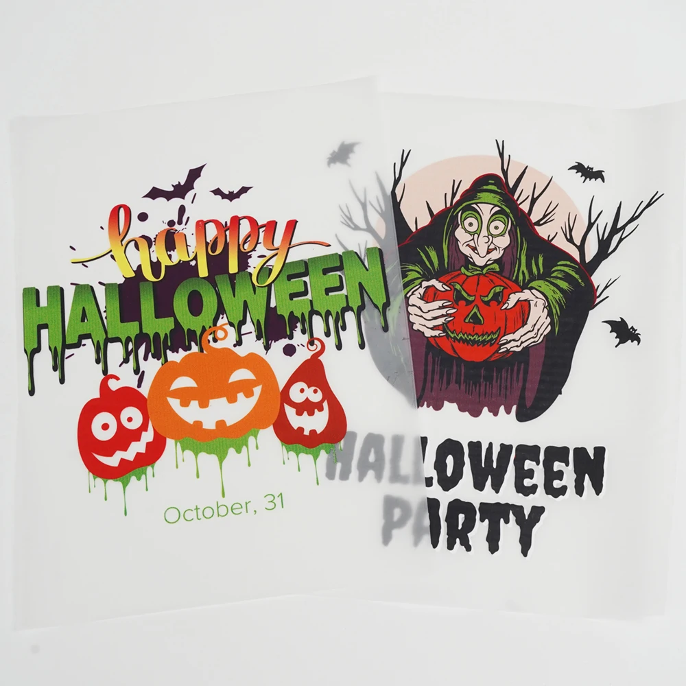 DTF Direct To film textile Wholesale Custom Design Heat Press Stickers Transfer Heat Transfer Printing Stickers On TShirt Fabric