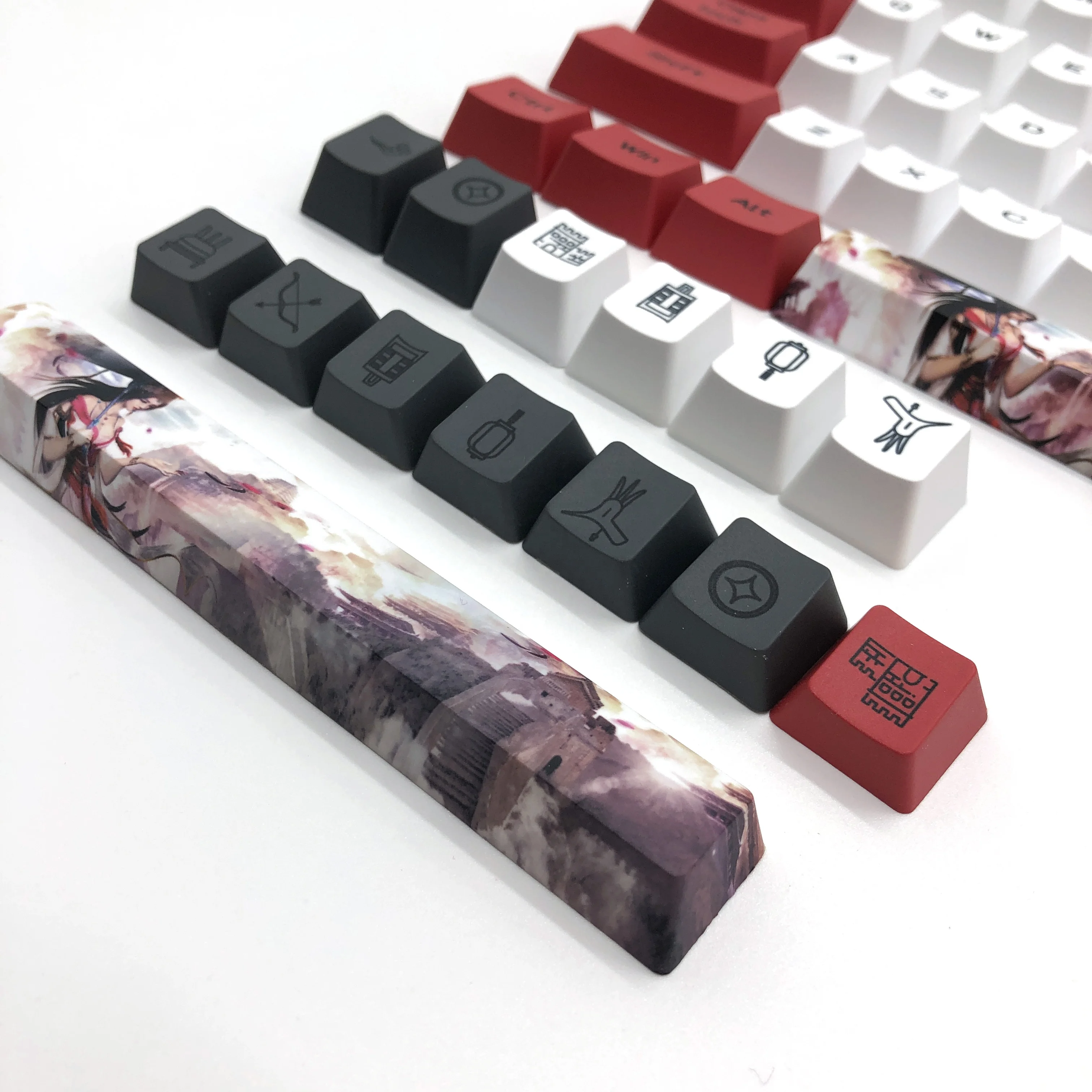 Колпачки для клавиш PBT Aritisan набор механических колпачков XDA OEM ABS Doubleshot