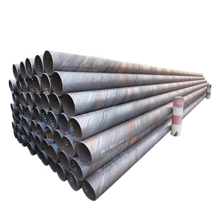 ASTM A252 Gr.1 API 5L Gr.B X42 X52 X60 X70 S235 S355 S275 SSAW Spiral Welded Pipe
