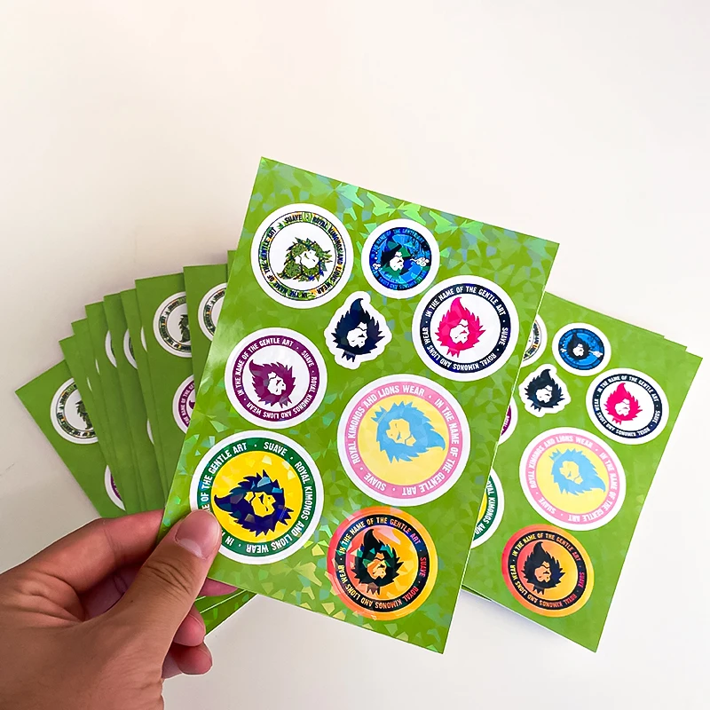 Waterproof Custom Self Adhesive Vinyl A4 A5 A6 Sheets Kiss Cut Paper Sticker Labels Printing