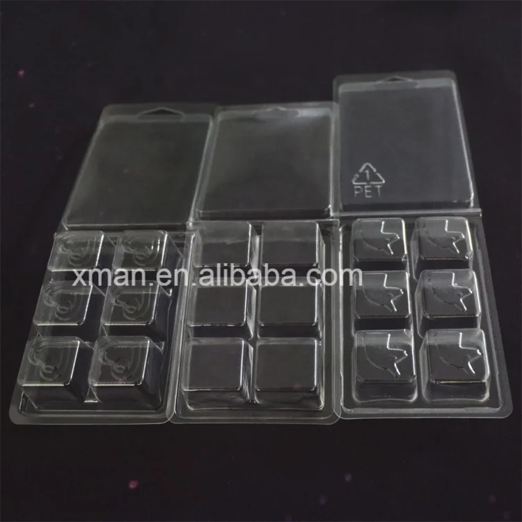 HOT SALE Clam Shell Melts Moulds for wax melt clamshell 6 cavity from China