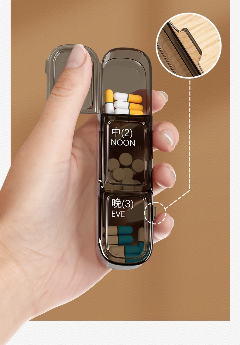 Large Weekly Pill Organizer, 7 Day Portable Pill Box Case for Vitamin, Cod Liver Oil, Pills, Supplements