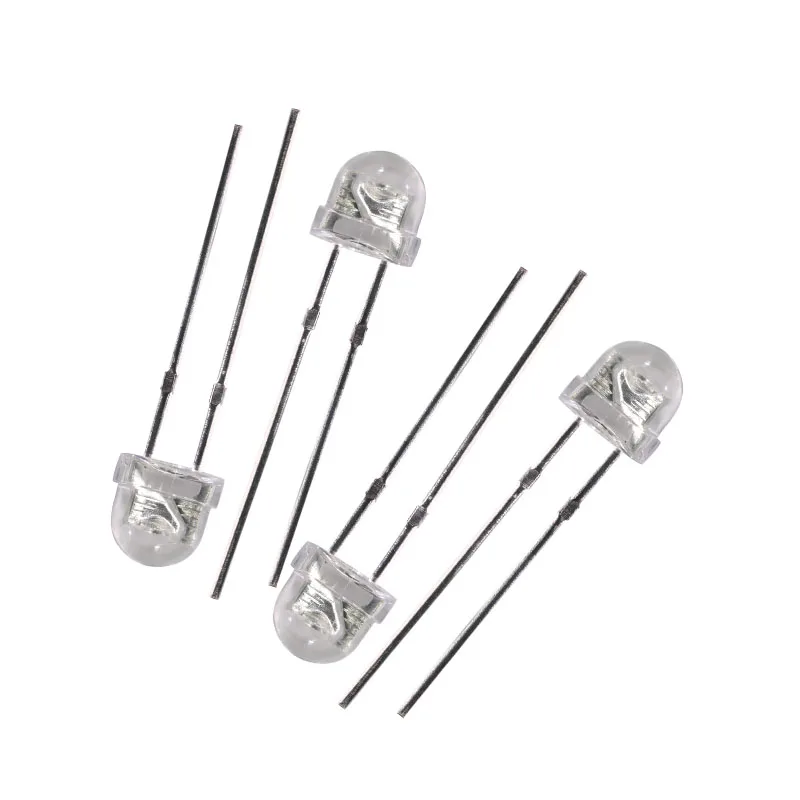 4.8mm 3v 2v LED PTH straw hat red 620nm green 520nm blue 460nm white 6000k yellow 590nm diffused lue crystalline Dip led SMD