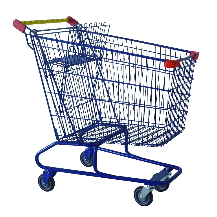 American Style 210 Litres Supermarket Shopping Cart Stylish Buggies Car for Easy Shopping