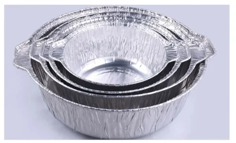 High Quality Disposable Round Aluminum Foil Pots Cooking Pot And Pans
