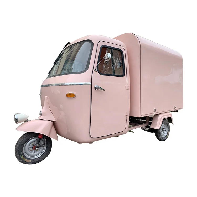 China Cheap Price Mobile Tuk Tuk Food Truck Piaggio Ape Street Sale Pizza Snacks Ice Cream Kiosk Mobile Food Cart For Sale