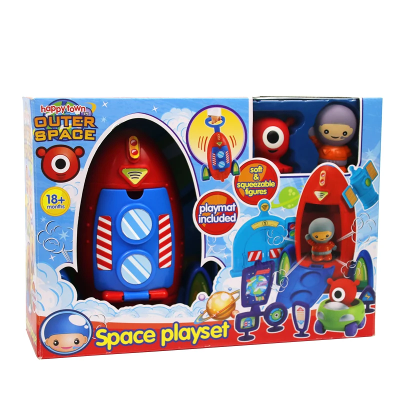 CE Approved Pretend Play Series Toys Happy Town Outer Space 18+ Months Kids Educational Toy