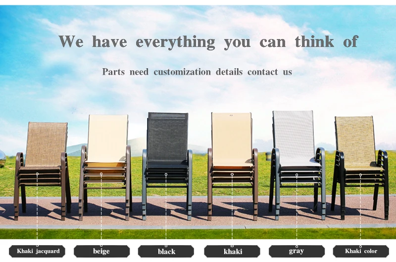 Brown with a pattern stacked garden dining furniture with glass table wholesale stackable outdoor chairs