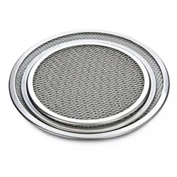 Top Selling Pizza Screen Thickened pizza mesh trays 6-20 inch aluminum pizza mesh baking trays