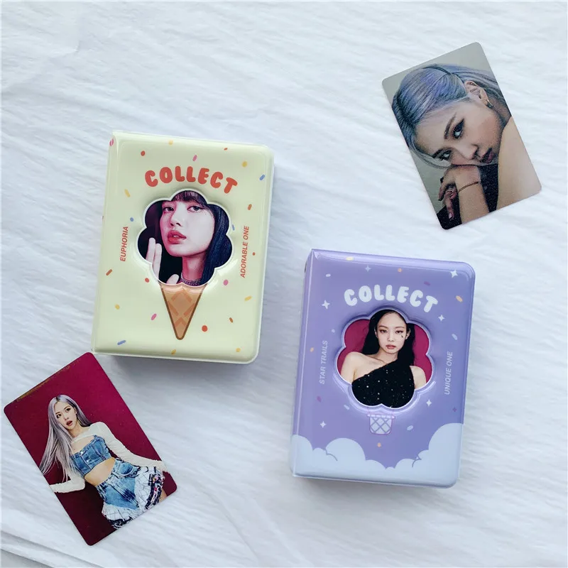 Korean ins style cute flower shape hollowed out 3-inch Polaroid mini album Star Chasing Album Small Card Collection