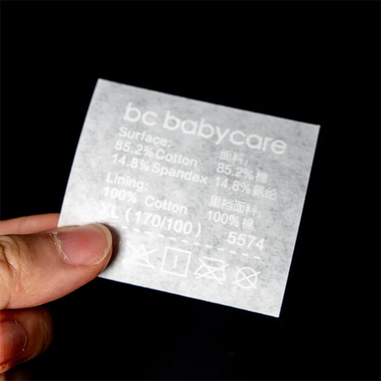 Clear Film Heat Press Clothes Iron On Logo Label Sticker For T Shirt Garment Transfer Label Stickers Clothing