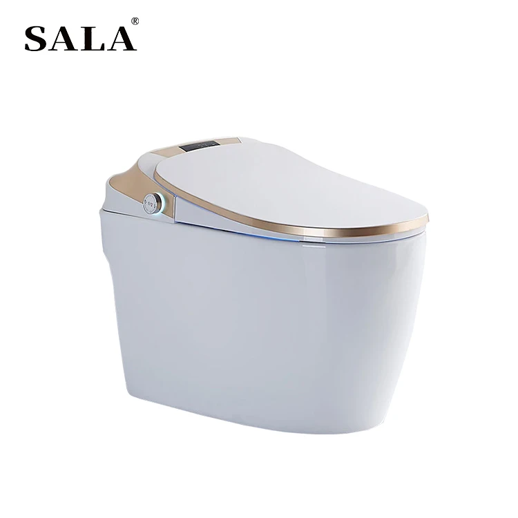 SALA modern full automatic with remote control smart bidet toilet gold color toilet gold toilet bowl