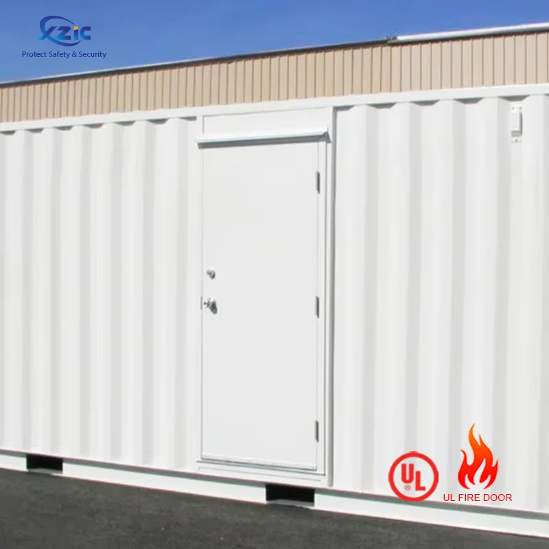 Container Steel Fire Door Galvanized Exterior Door Factory UL Fire Door