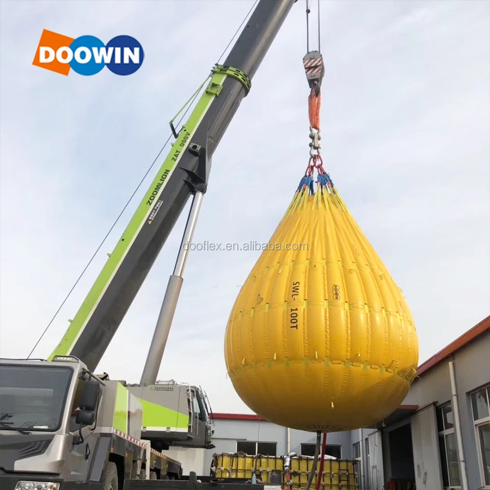 CE BV Approved Crane PVC Coated Fabric Proof Load Test Water Weight Bag