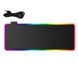 Overseas warehouse rgb mouse pad XXL XL Large Big Rubber customizable Black Gaming Mouse Pad  For Gamer