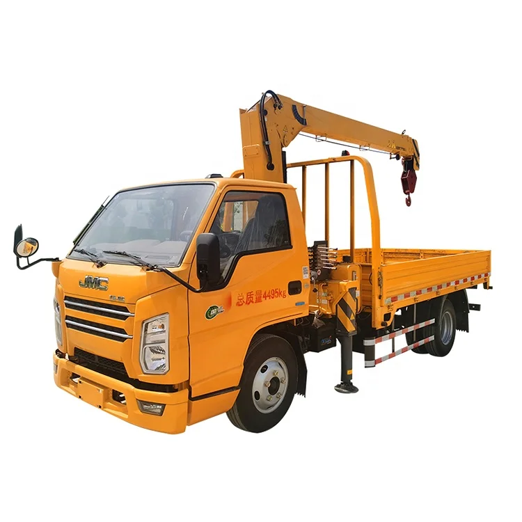 China 1 ton to 10 ton knuckle mobile boom pickup truck crane truck