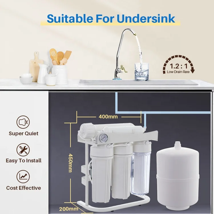 Household Easy Installation Filtre Water Purifier Reverse Osmosis Purification Water Purifier