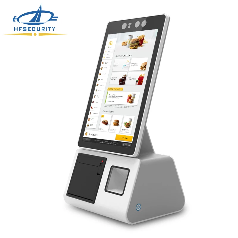 HFSecurity Android RK3288 Full Open Free SDK QR Scanner Payment Kiosk POS Terminal Self Ordering Kiosk