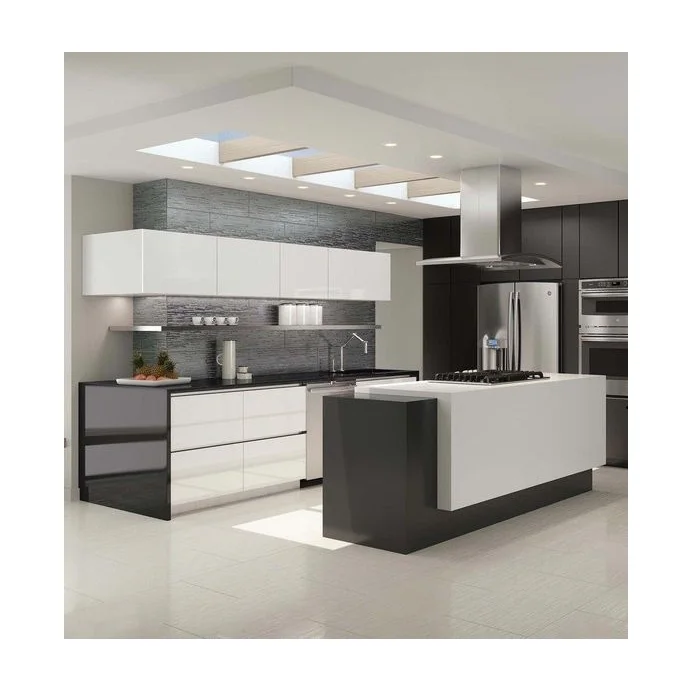 Cbmmart Factory Price Cabinet Kitchen Units Set Modern Designs Luxury Island Solid Wood Kitchen Cabinets