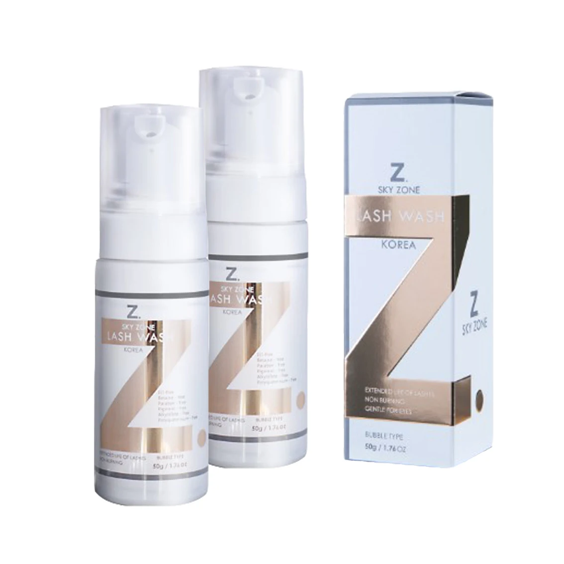 sky Zone Lashes Cleaning Tools High Quality professional lashes extension Wash Shampoo Cleanser Lashes