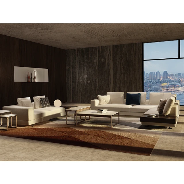 Modern Design living room Furniture High quality leather sofa iron leg fabrics Sectional Sofa With 2 4 Seater