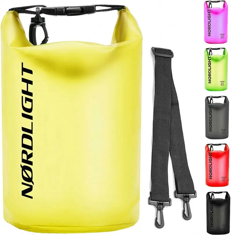 polyester clear rolltop waterproof dry backpack bag