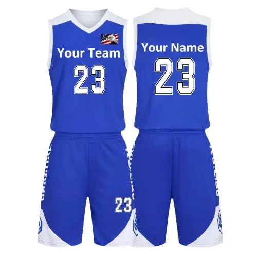 Custom Basketball Jerseys Any Name Number Team Logo  Basketball Jerseys for Men Boys Kids Adult Basketball Uniform Set