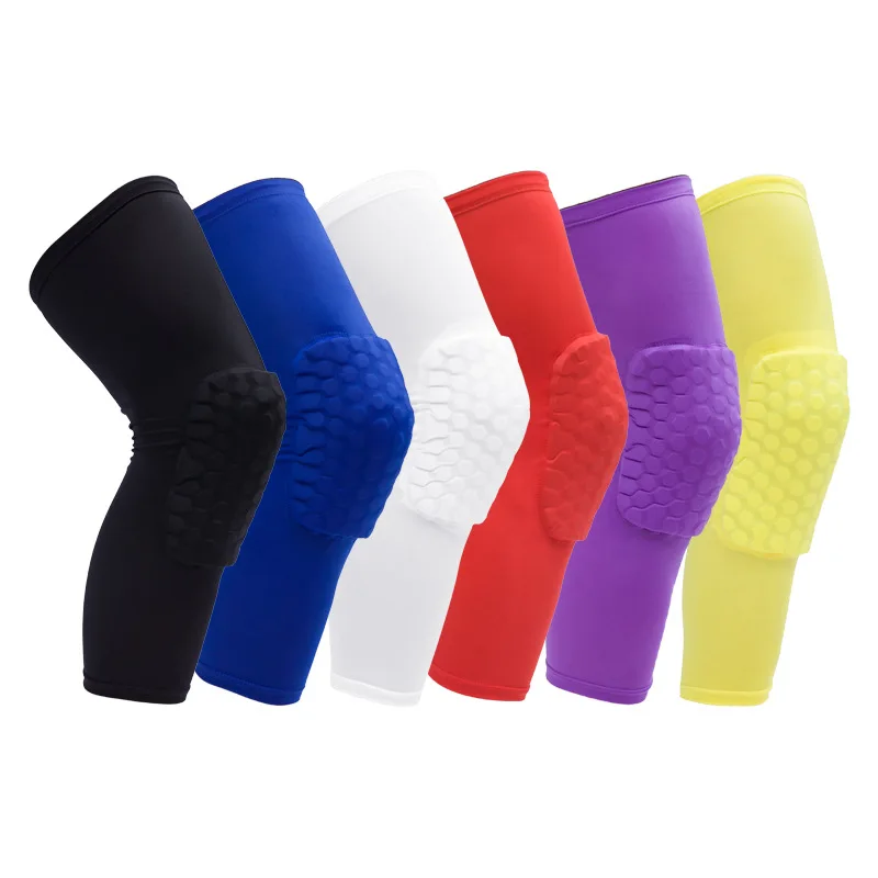 Factory Wholesale Basketball Football Weightlifting Knee SUPPORT BRACE Elastic Fabric Breathable Knee Sleeve UV Calf Thigh