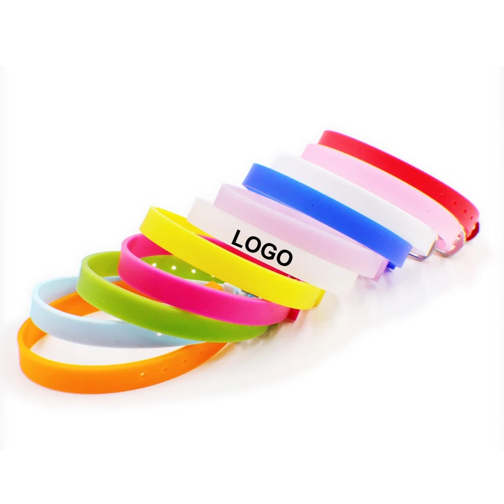 Hn Factory Wholesale Custom Logo Thin Silicon Bracelets Adjustable Rubber Basketball Wristband for Kids or Outdoor Advertising