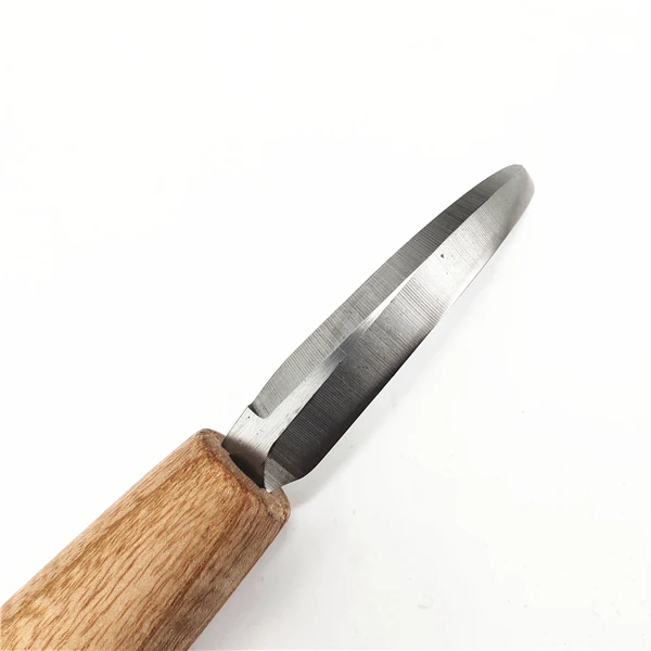New Design Wood Spoon Double-edged Carving Hook Knife With Stainless Steel Blade
