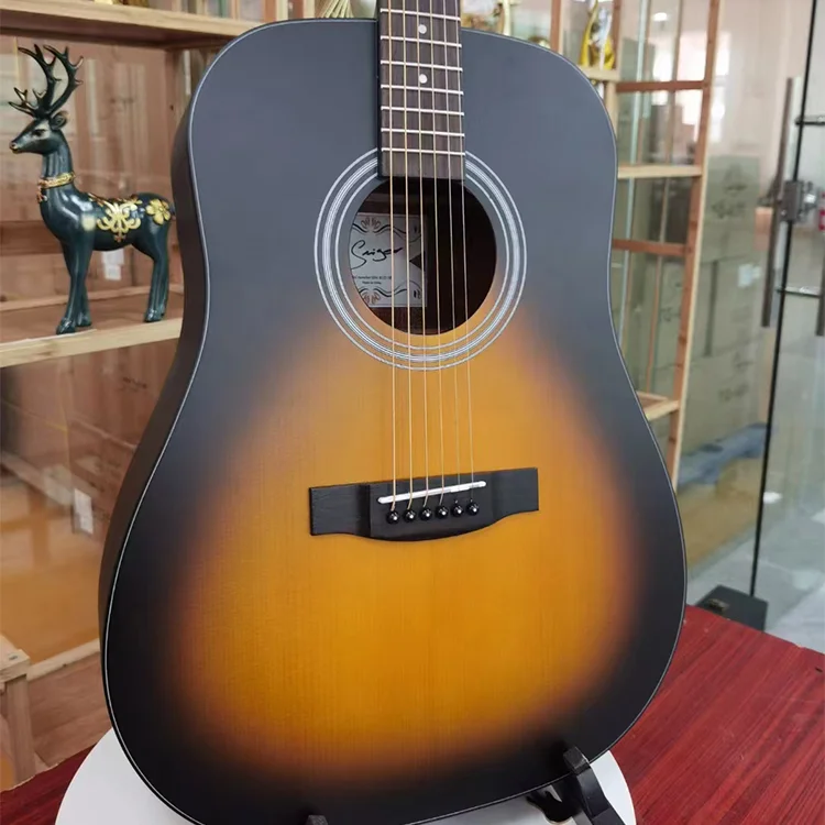 wholesale High-quality custom professional Smiger GN-81D 41 inch Solid Spruce wood acoustic guitar