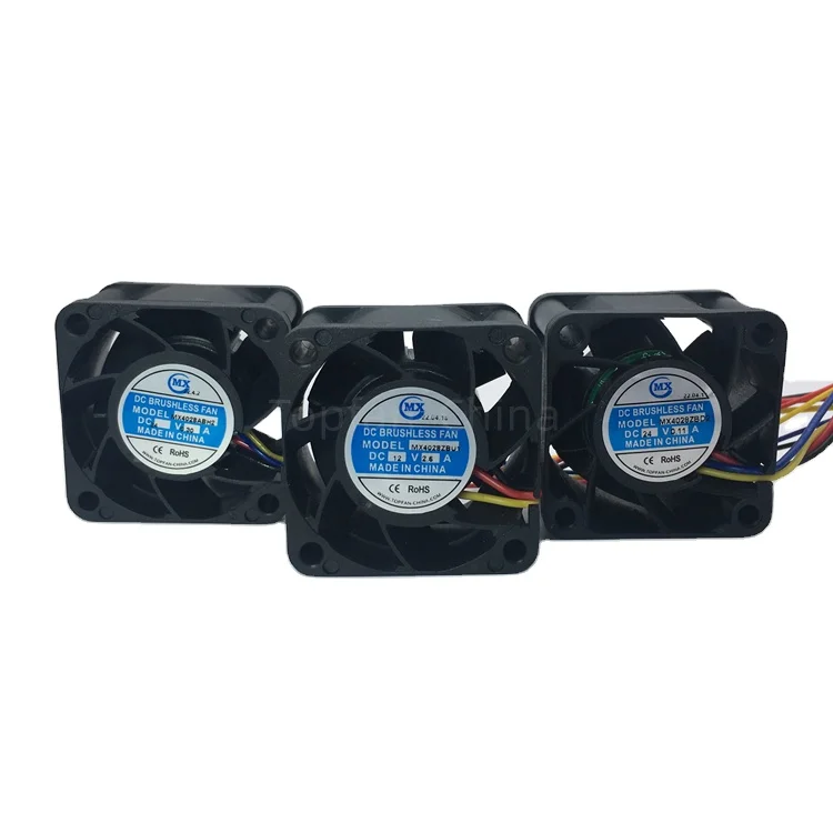 Mini 40mm Axial Flow DC Cooling Fan Hydraulic Bearing 5V/12V/24V Brushless Electric Power Source Factory Supply OEM ODM