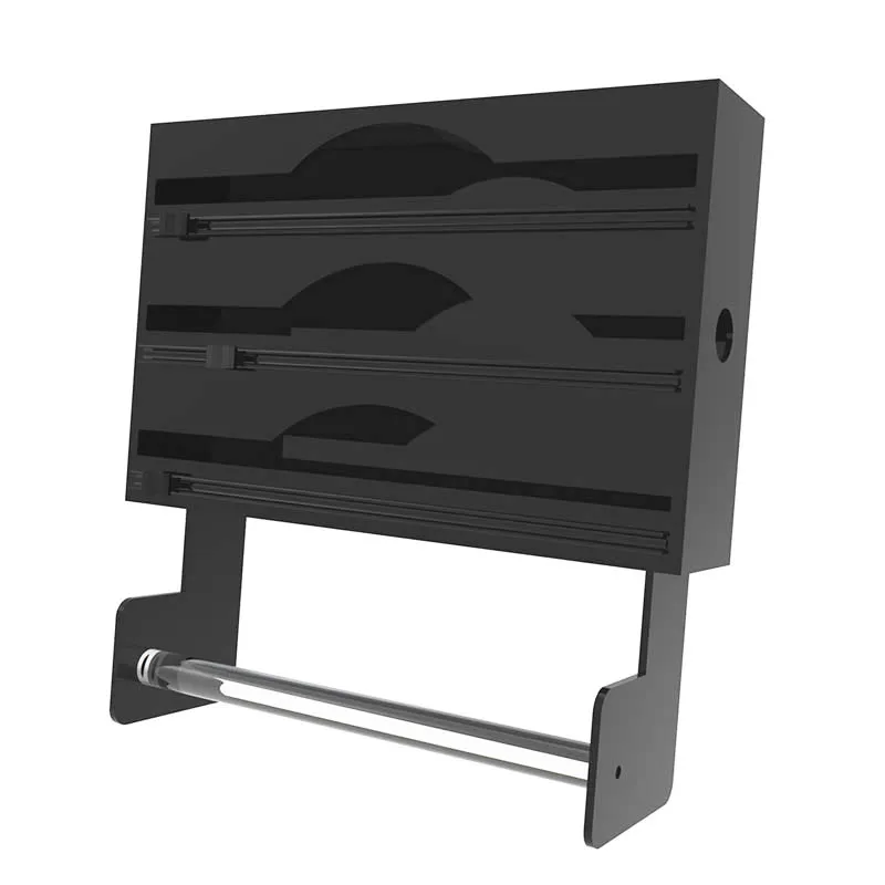 2022 Trending High Quality 3 Cutter 4 1 Wall Cling Two In One Dispenser For Foil And Plastic Wrap