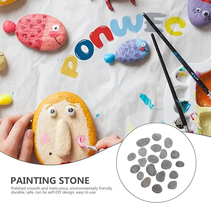 Large River Rocks DIY Handpicked Flat Painting Pebbles For Crafts