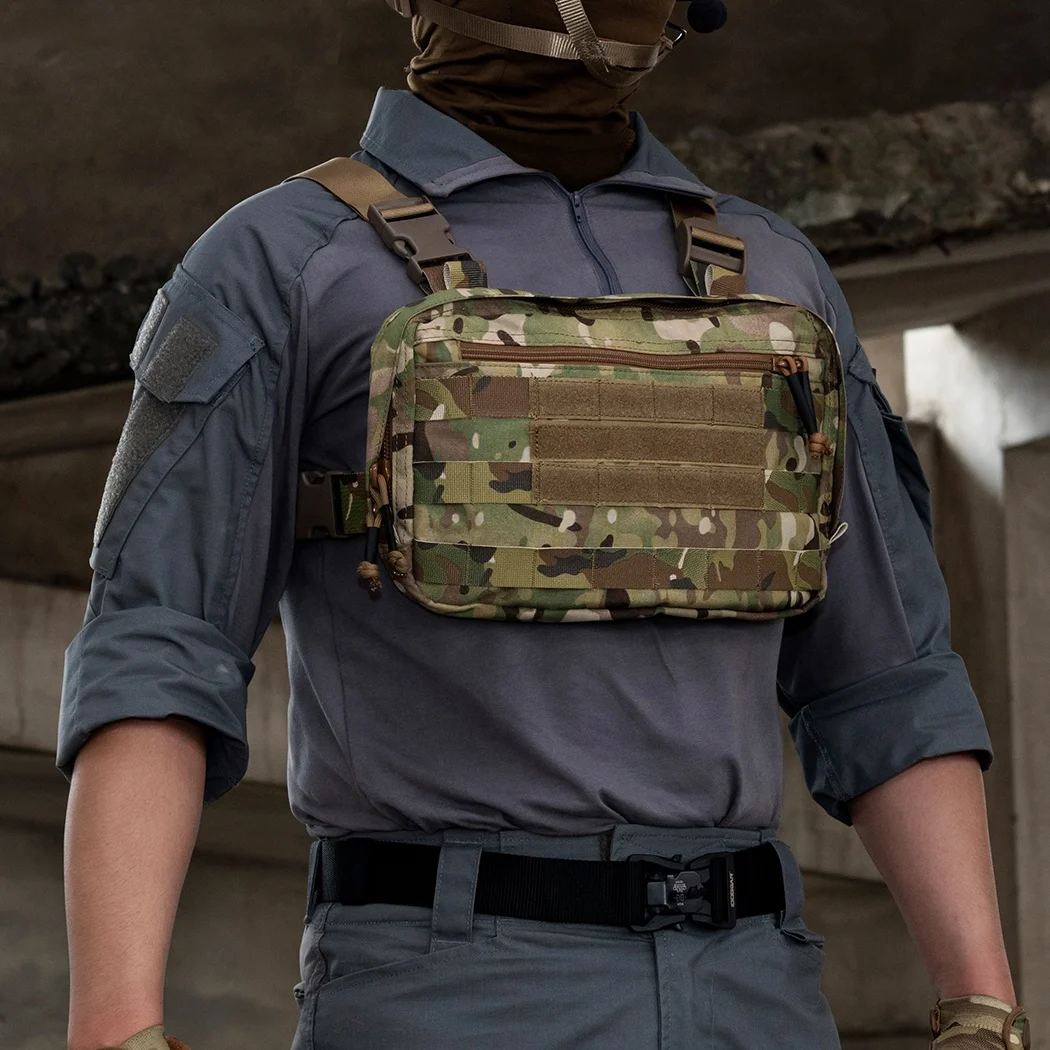 IDOGEAR 500D Нейлоновая Сумка Molle Recon Kit нагрудная сумка Боевая тактическая для мужчин