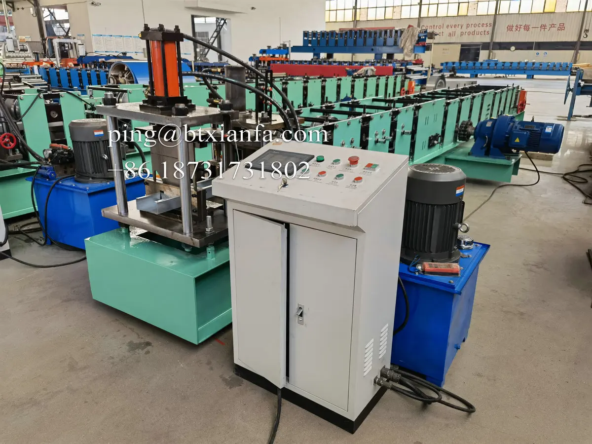 Hebei xianfa C purlin galvanized Steel cold roll forming machine