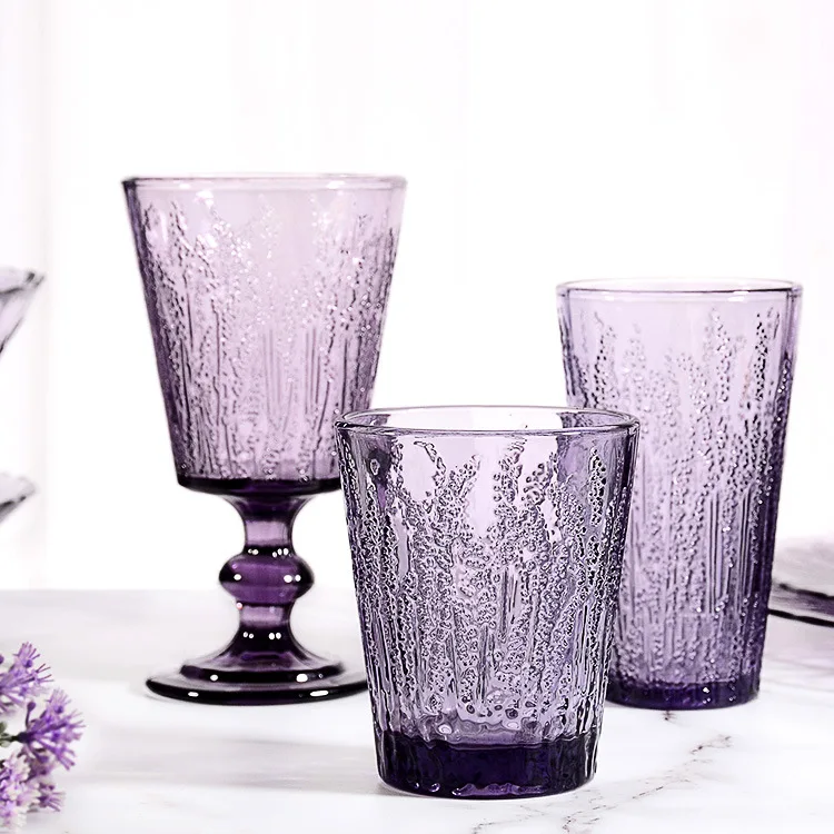 Coloured wholesale dessert glassware glass ice cream cup