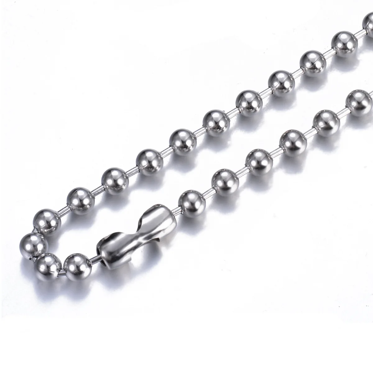 Chunky 6/8/10mm Ball Chain Necklace For Men Boys Free Logo Lasering Oversized Stainless Steel Ball Bead Chain Necklace