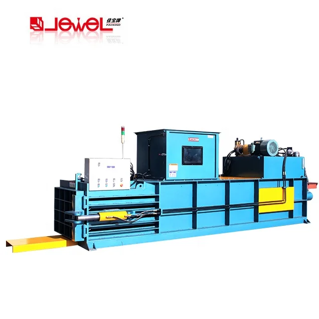 JEWEL Automatic Vertical Used Bottle Tire Baling Machine Hydraulic Scrap Cotton Cardboard Baler Machine For Sale