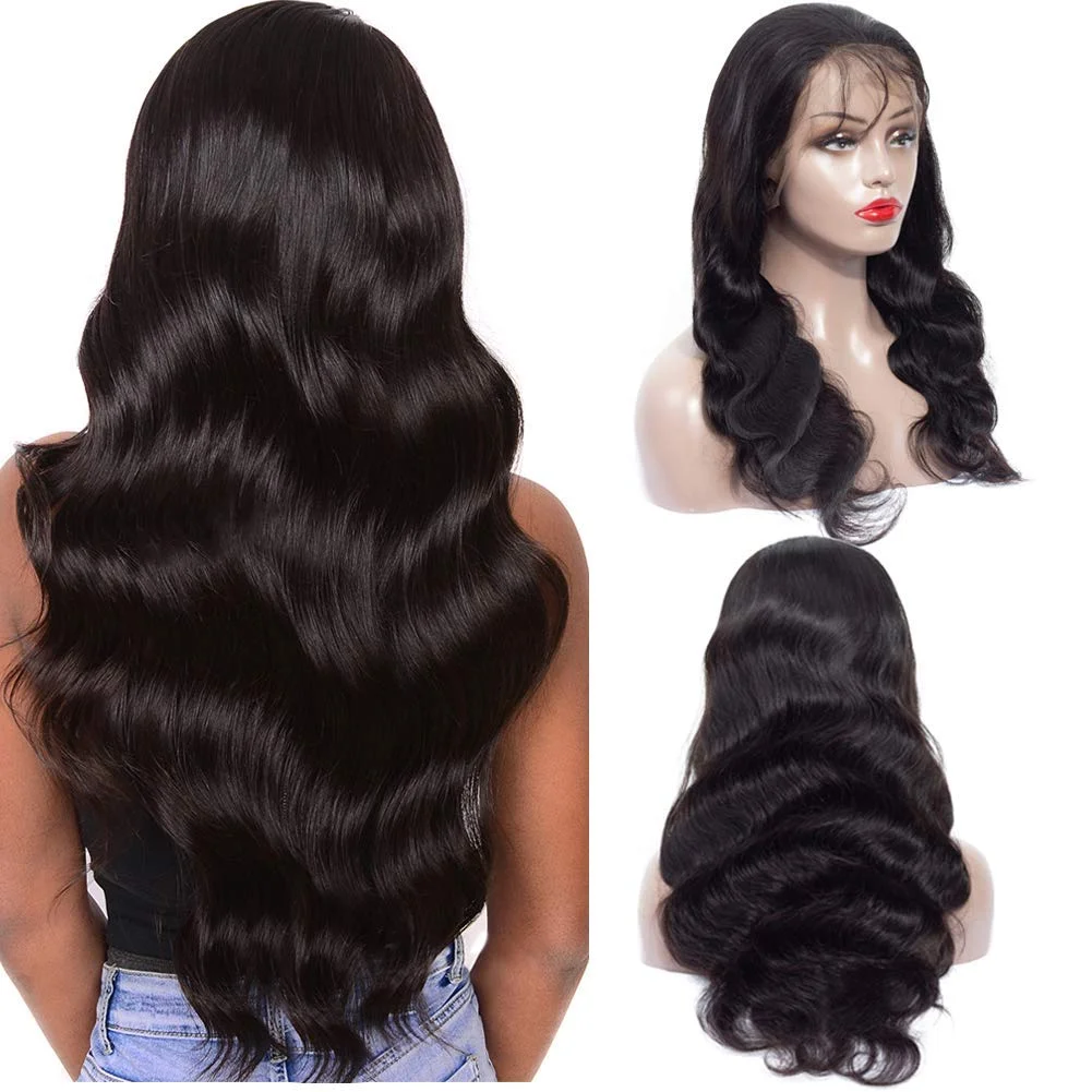 Wholesale hot sale new style transparent lace front wig virgin cuticle aligned Brazilian human hair lace frontal wig