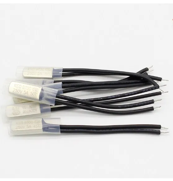 DuoPu Customized 250V 5A KSD9700 Temperature Control Switch Normally Opened Thermal Switch Thermostat Thermal Protector