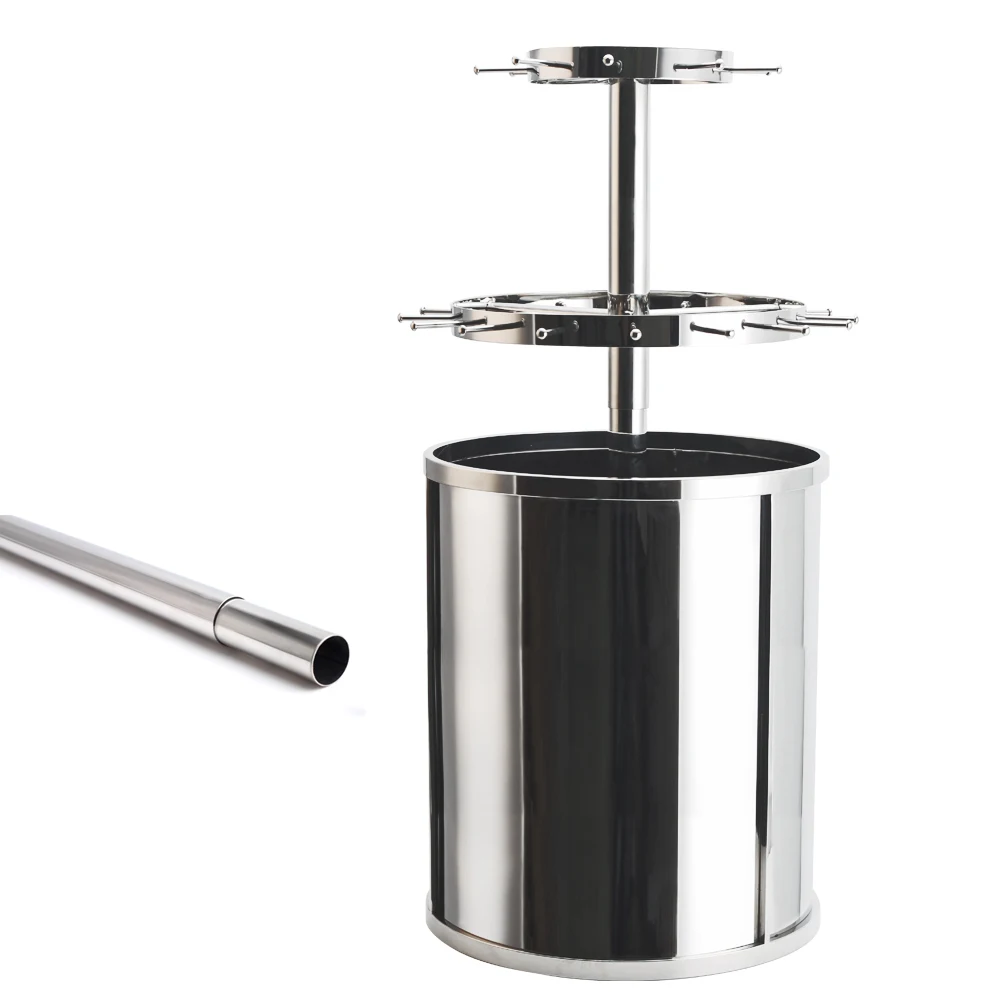 Leather Belt Steel Rack Metal Round Stand Floor Standing Belt Organizer and Storage for Belts Rotating Display Stand