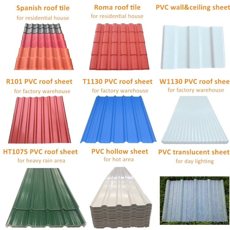 Heatproof spanish roof tile clay plastic roofing wave sheet for steel structure