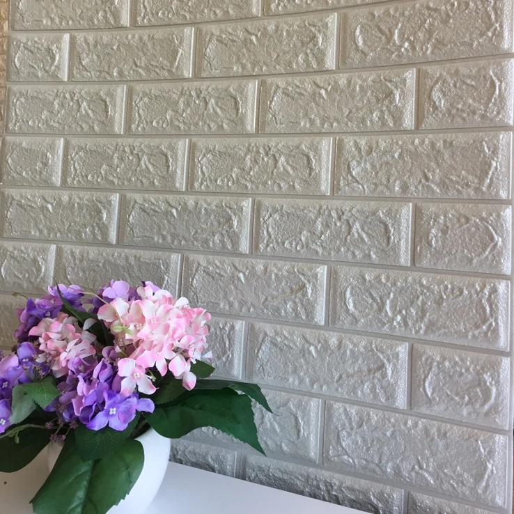 decorative wall panel self adhesive 3d foam brick wallpaper